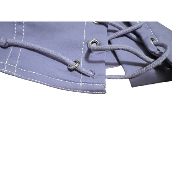 Forever 21 Sleeveless Lace-Up Crop Top  Women's S   Purple  Corset-Inspired - Picture 5 of 6